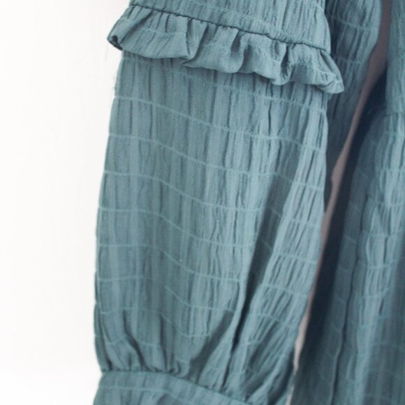 Anthropologie x Mare Mare Long Sleeve Tiered V-Neck Dress Size Medium - Picture 4 of 8